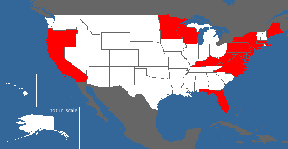 US Visited State Map
